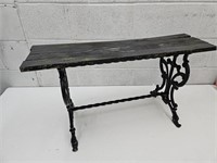 Bench with Cast Iron Base 30 x 16 1/2"h See Pics