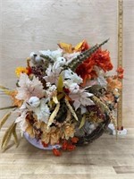 Fall floral wreath or table decoration