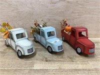 3- Mini metal truck decorations