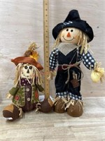 2- Scarecrow figures