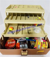 Plano 3-Layer Tackle Box, Some Tackle Included