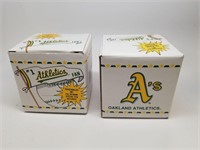 Two Oakland Athletics Mugs