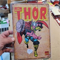 THOR METAL SIGN 8"X12"