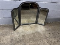 Silver Painted Beveled Edge Mirror