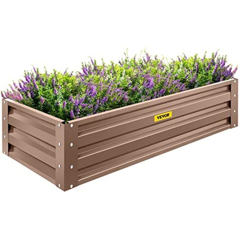 VEVOR Galvanized Raised Garden Bed, 80" x 40" x