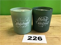 Christmas Candles lot of 2