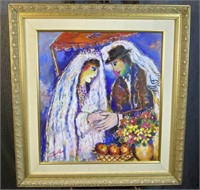 Zamy Steynovitz  Oil on Canvas-''Wedding''
