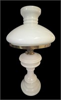 Vintage Milk Glass Oil Lamp