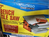7inch Bench Tile Saw Chicago Electric Power Tools