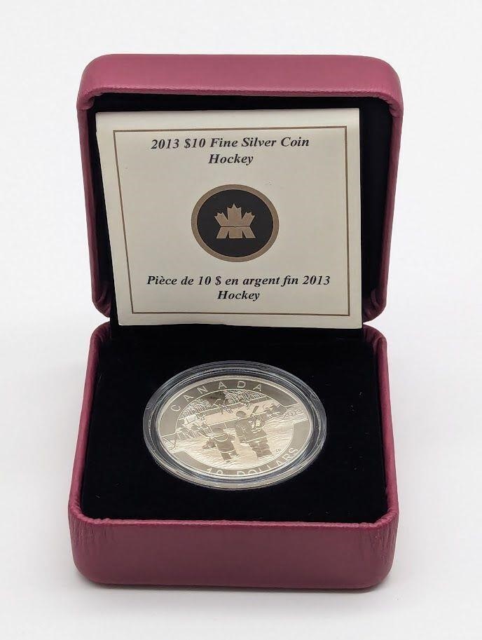 2013 Royal Canadian 10 Dollar Silver Hockey Coin