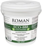 ROMAN’s ECO Clear, Strippable, Wallpaper adhesive