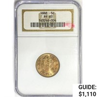 1888 Liberty Victory Nickel NGC PF65