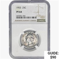 1953 Washington Silver Quarter NGC PF64