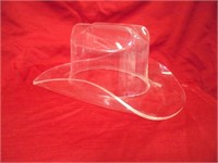 Hard Plastic Clear Cowboy Hat