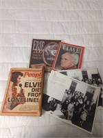 Vintage newspapers and pictures