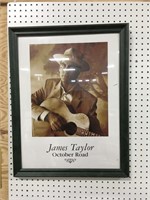 20x26 Inch James Taylor Framed Art