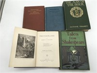 5 Vintage Books Hamlet - Treasure Island +++