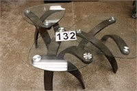 Set of 3 Glasstop Tables