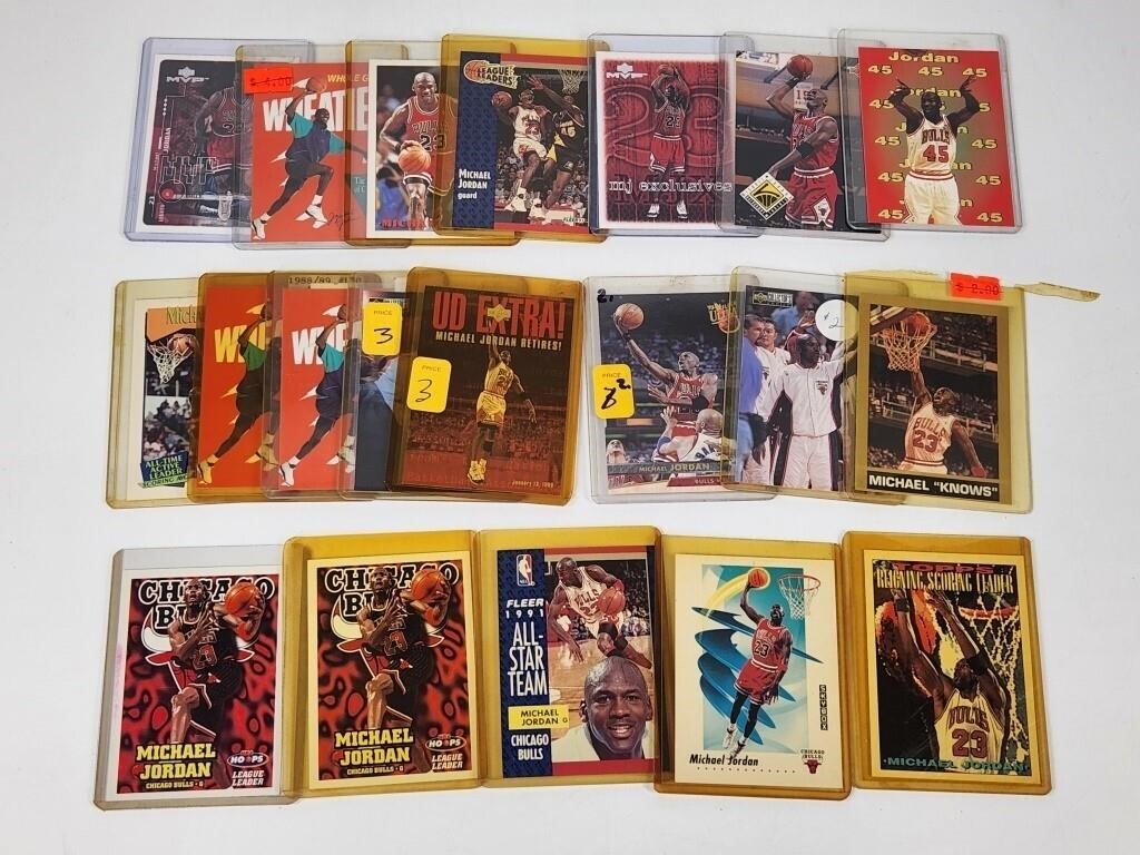 20) MICHAEL JORDAN BASKETBALL CARDS