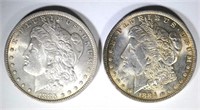 2 - CHOICE BU+ MORGAN DOLLARS; 1884-O & 1885-O