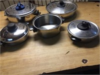 5 stainless pots