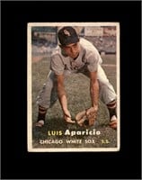 1957 Topps #7 Luis Apaicio VG to VG-EX+