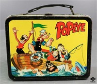 Vintage Popeye Metal Lunchbox-1964