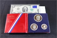 Bicentennial Silver Proof Set w/ Bicentennial $2 F