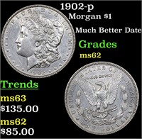 1902-p Morgan $1 Grades Select Unc