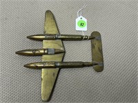 TRENCH ART BULLET AIRPLANE