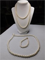 "Pearl" necklaces