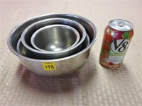 Assorted Stainless Steel Mixing Bowls