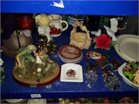 Estate lot of Figurines, Glassware, and More