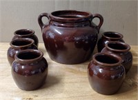 (7) USA Pottery Pots