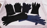 3 pair of elbow length gloves: Landel leather -