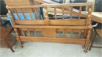 Clean Solid Maple Full size Bed