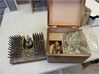 Pair of Watchmaker's Tool Kits, Original Wood Box