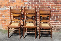 3pc Chairs w/ cane seats