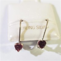 Silver Gemstone Earrings