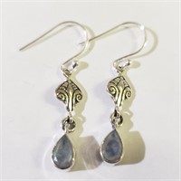 Silver Moonstone Earrings