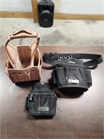 (2) Husky Tool Belts & Pouch & Professional Tool