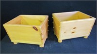 (2) Pine Planter Boxes Handmade