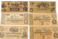 Misc. lot of reproduction Confederate notes