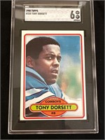 1980 Topps Tony Dorsett  SGC 6