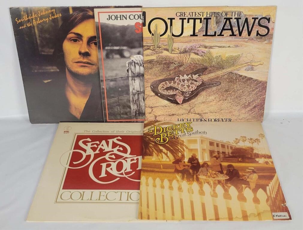 5 Rock Lp's - John Cougar, Outlaws, Southside