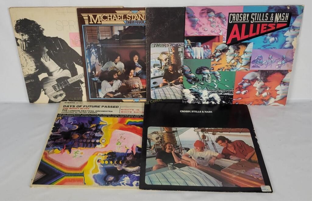 6 Rock Lp's - Springsteen, Csn, Msb