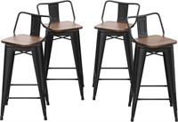 4 Changjie Furniture Swivel Metal Bar Stools