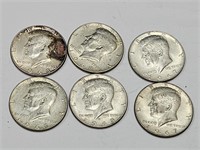 40% Silver Kennedy Half Dollar Coins-6