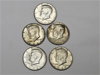 40% Silver Kennedy Half Ollar Coins - 5