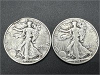1946-D & 1946-S Walking Liberty Silver Half